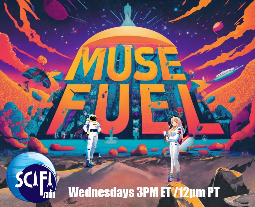 RavensThree's tweet photo. The fine folks over at @scifi4wifi are bringing me on board for my #MuseFuel music show. Tune in for great music, the stories they fuel, and news from the publishing industry.

#music #writerscommunity #readercommunity #authorcommunity #muse #inspiration #inspirational #tunes https://t.co/pQWdByM1od