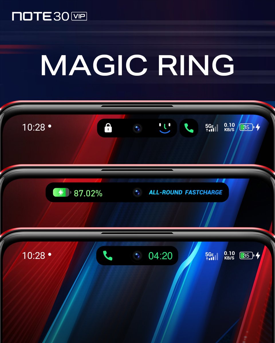 Infinix_Mobile's tweet image. Why settle for ordinary when you can have the extraordinary? The Infinix NOTE 30 VIP Racing Edition brings you the Magic Ring, a game-changer in UI navigation. 📱#Infinix #InfinixNOTE30VIP #RacingEdition #Designworks #ABMWGroupCompany
