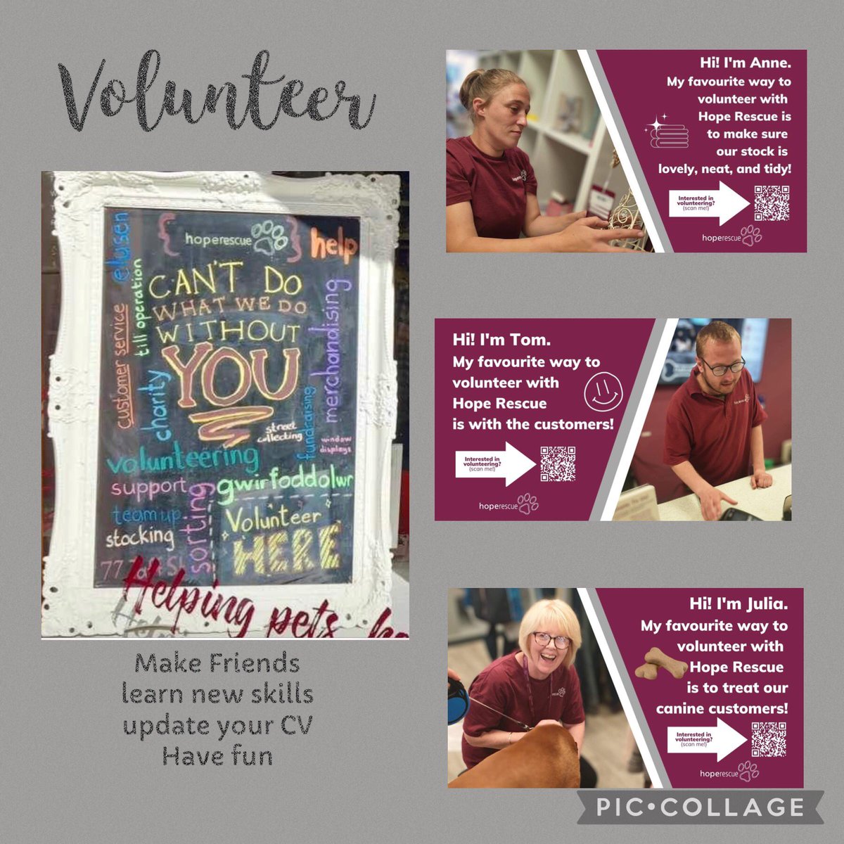 Have you thought about #volunteering ? Want to find out more? Have questions? Pop into <a href="/HopeRescue/">Hope Rescue</a> #Pontypridd 
We are #recruiting for #Volunteers <a href="/pontypridd/">wendy prosser</a> <a href="/Merthyr/">alison kirby</a> 
Warm welcome awaits 😃 There is a role for everyone 🤗