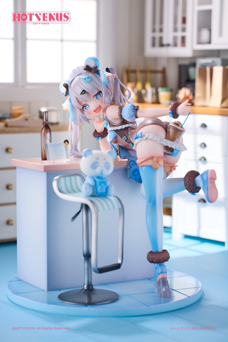 _Sakura_FF's tweet photo. 「コーヒーを一杯いかがですか？」

「ブルーパンダコーヒー」1/6スケールフィギュアがついに登場✨✨✨

メーカー：HOTVENUS(@hotvenus_toy)
原画：へんりいだ(@HenreaderH_)
#HOTVENUS   #cospaly #ブルーパンダコーヒー #へんりいだ https://t.co/eaaxNc9CWh