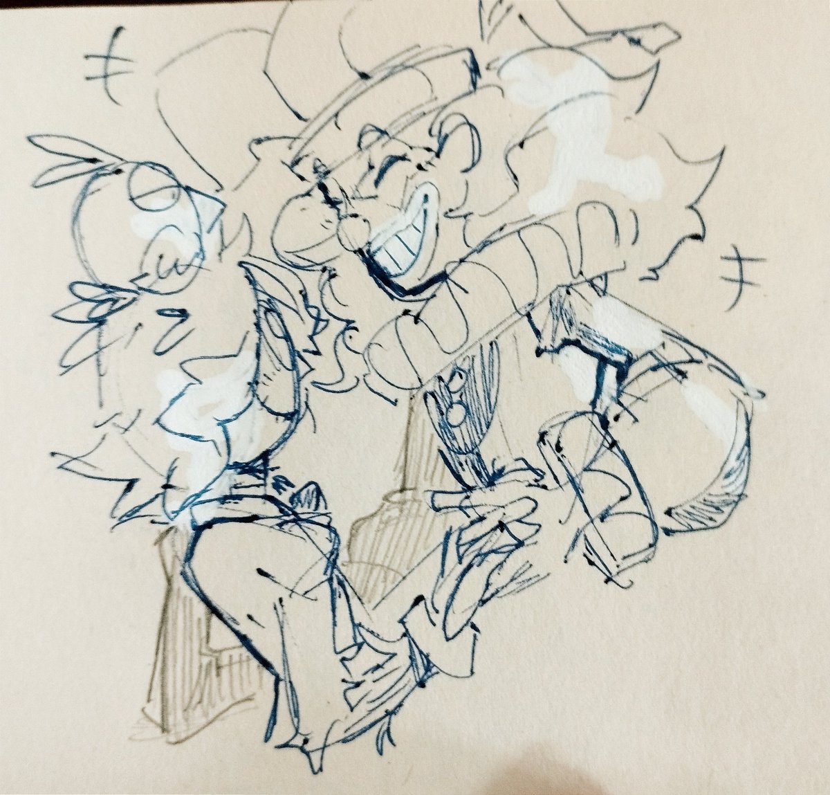 OzsScr's tweet photo. My beautiful otp 🥹😭💖🔥🔥💐
#clown #scarecrow #madtale #fanart #art #tradi https://t.co/4etsqVY8Ay