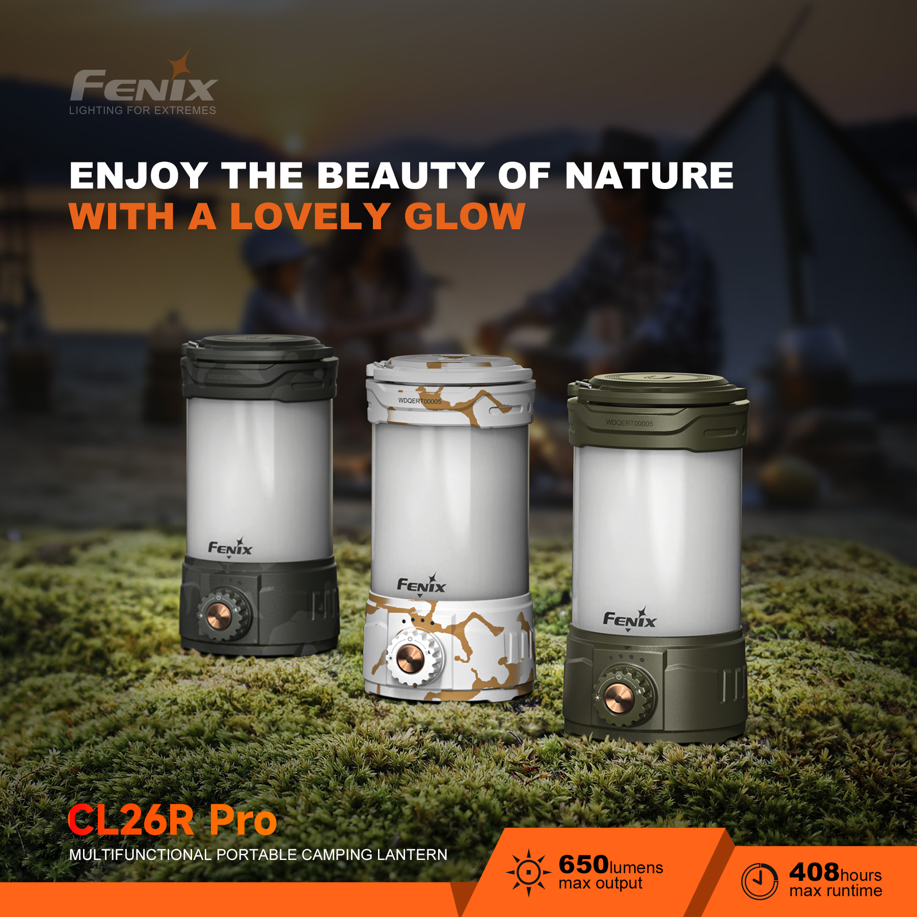 Fenix CL26R Pro 650 lumens Rechargeable Camping Lantern