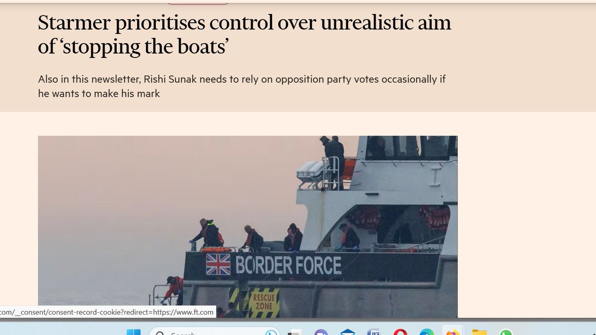 Looking through media for #KeirStarmer policy on people smugglers, the usual RW ones slam him even though the Tories have a similar policy on the returns & taking in migrants idea. The left will slam Starmer no matter what he says.

#TheFinancialTimes @FT seems to have it right.
