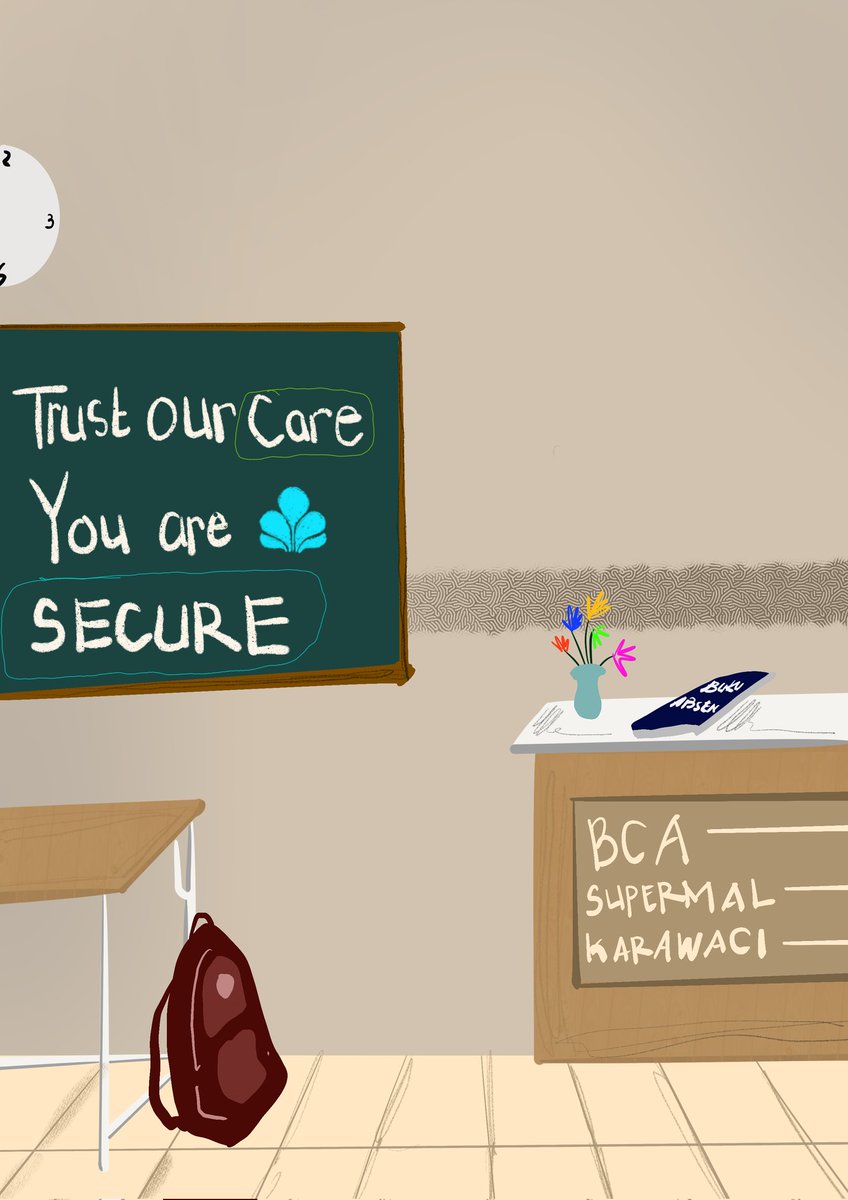 fikaaale's tweet image. Kalo ini yang ukurannya 2m x 1,7m. Temanya sekolah ada jajanan warungnya, hehe