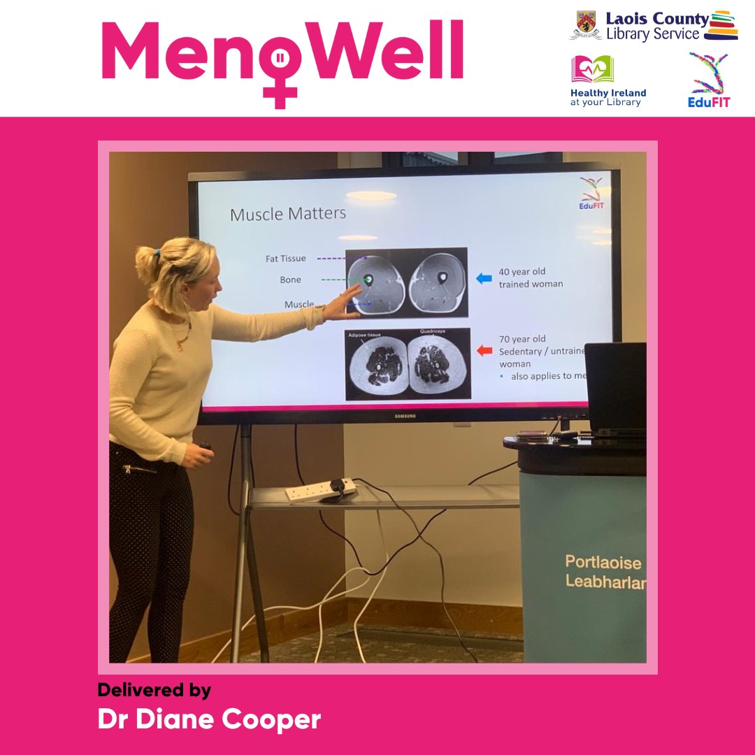 Thank you to everyone who attended Portlaoise Library last night for @DrDianeCooper's MenoWell workshop. Thank you @LaoisLibraries for hosting this workshop! #drdianecooper #menowell #Menopause #menopauseeducation @HealthyIreland
@Laois_Chamber