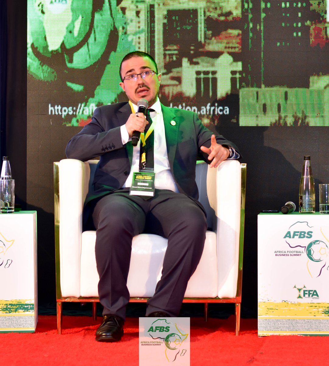 TheFFAfrica's tweet image. As the opening day of AFBS drew to a close, our contemplation centred on the African perspective of the Football Transfer Market, a subject examined by Farai Razano, Lindi Ngwenya, Kajja Timothy Kashami, and Manuel Illanes Boguszewski.

#TransformingOurGame #FFA #AFBS #football