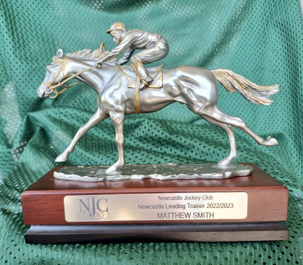 mcsmithracing's tweet image. Leading Trainer at @newcastleraces_ in the 2022/23 season! 🎉

Thank you for the fantastic trophy @newcastleraces_ , to our owners for their terrific support, our staff for their hard work &amp;amp; dedication and of course our equine team - the stars of the show 🐎

#TeamMCS