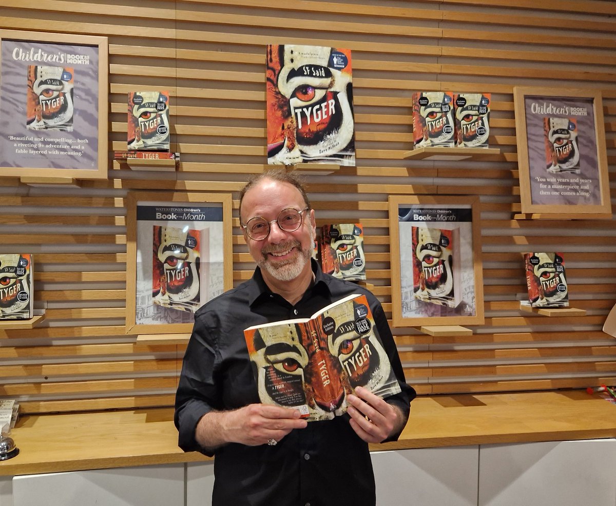 morag_smart's tweet photo. Thank you so much @whatSFSaid for popping in @Waterstones_Edi - we love TYGER ! Lots of lovely signed copies and some great bookish chat! 🐯🐾 https://t.co/deYxUap6fr