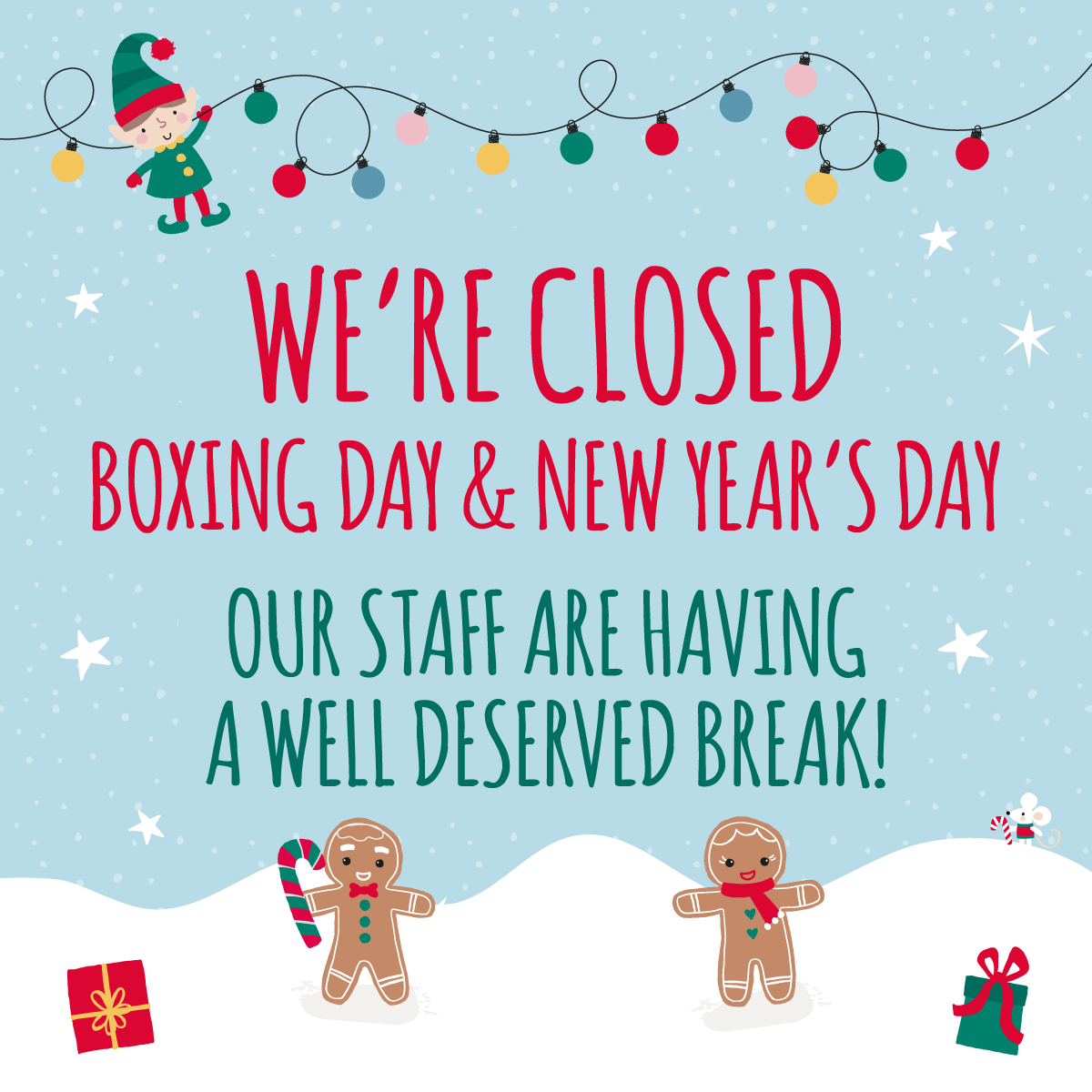 🚨CHRISTMAS ANNOUNCEMENT🚨 All of our stores will be closing for Boxing Day & New Years Day. 🎉 🎄 We would like to thank all our staff for how hard you have worked this past year, and want you to relax and enjoy the Christmas break with your loved ones. Love from team HB ❤️ 💙