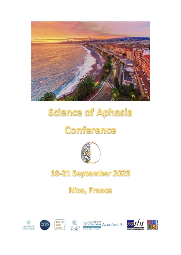 ‼️COMING SOON : SOA Conference 2023 @Univ_CotedAzur @CNRS_DR20 @BCL_Nice @MSCActions @NeuroMod2020 More infos: soaphasia.com