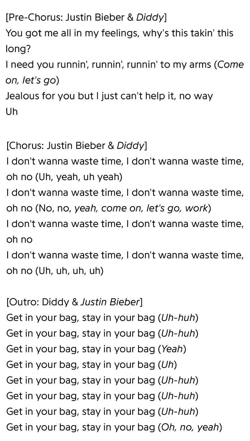 Diddy – Moments Lyrics