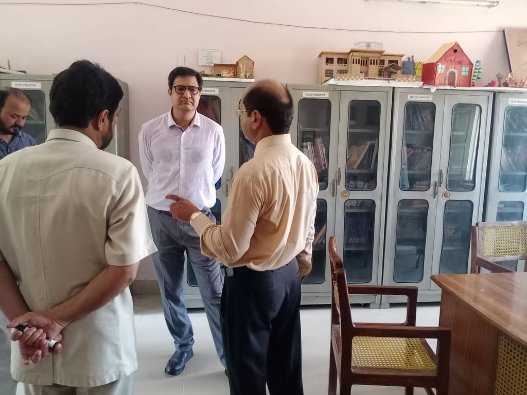 Mr. Javaid Ahmed Kumbhar, Deputy Commissioner Larkano, paid surprise visit to Government boys degree college Larkano.