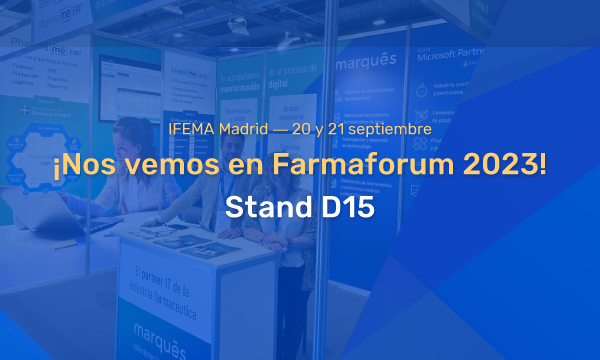 Marqués | Soluciones Tecnológicas para Empresas (@marquesme_) on Twitter photo 📢 ¡Un año más, estaremos en <a href="/farmaforum/">Farmaforum</a>, la feria de referencia para la industria farmacéutica!
Nos podrás encontrar en el 𝐬𝐭𝐚𝐧𝐝 𝐃𝟏𝟓 📍 con las últimas mejoras incorporadas en nuestras soluciones para el sector: ShareMe #QMS y PharmaMe #ERP.
➡ marquesme.com/farmaforum-202… 📢 ¡Un año más, estaremos en <a href="/farmaforum/">Farmaforum</a>, la feria de referencia para la industria farmacéutica!
Nos podrás encontrar en el 𝐬𝐭𝐚𝐧𝐝 𝐃𝟏𝟓 📍 con las últimas mejoras incorporadas en nuestras soluciones para el sector: ShareMe #QMS y PharmaMe #ERP.
➡ marquesme.com/farmaforum-202…
