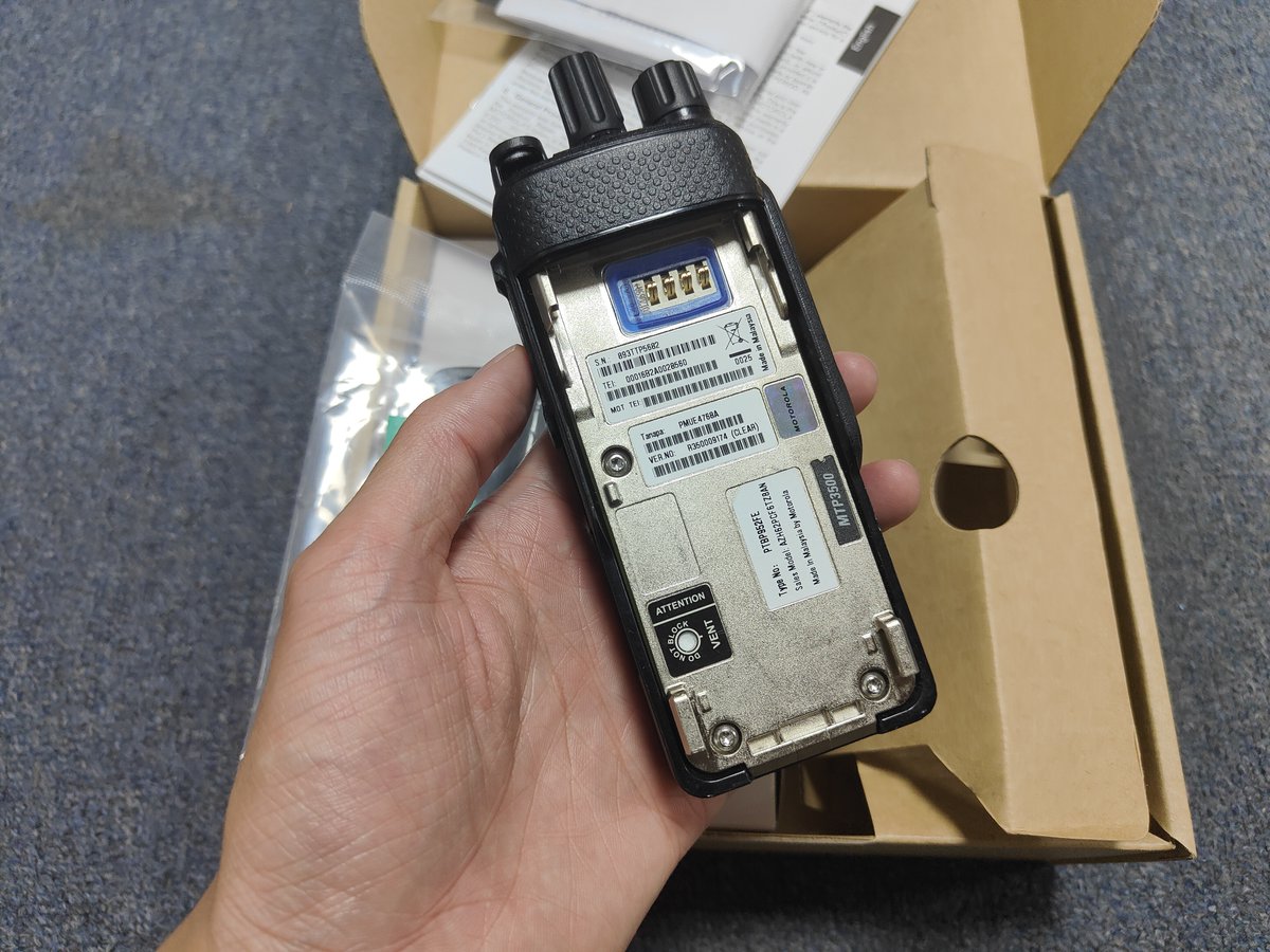 HKRsolutions's tweet photo. #MOTOROLA #MTP3500 #Walkietalkie #MTM5400 #MTP3550 #motorolasolutions #mototrbo
MOTOROLA MTP3500
#Frequency bands:350-470 MHz; 800 MHz
High Performance, Built to Last
Comprehensive range of #accessories to provide a tailored solution
#MTP3000series #radios https://t.co/29BBQ8CL2X