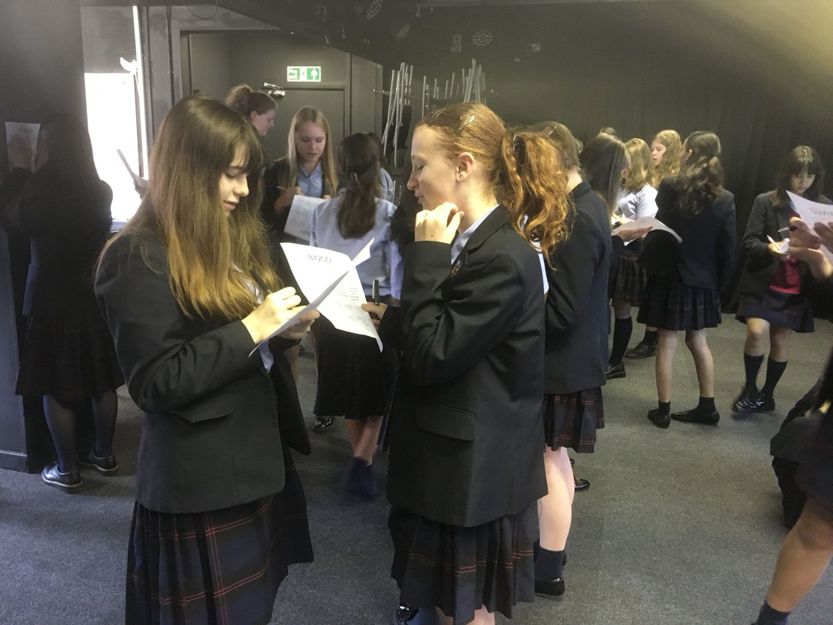 TheQueensSchool's tweet photo. More Form Time fun this week, this time for Year 9 who took part in ‘Getting to know you’ Bingo. They had to find 20 names to match to their bingo card. Congratulations to Sophie and Madison for getting a full house first! #FormTimeFun #QueensSchoolChester https://t.co/lcCLydKuiG