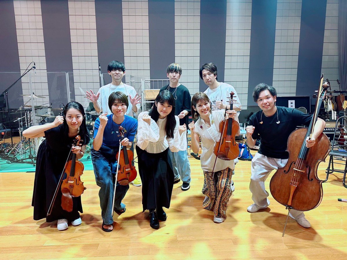 hayami_official's tweet photo. 💐#白と花束ツアー 9/18（月・祝）東京国際フォーラムにてツアー最終公演開催‼️💐

一般チケット▶︎ https://t.co/BmGtBduPmB

配信チケット▶︎ https://t.co/RMfE94zrCW

ファイナルに向けストリングスメンバーを加えた最終リハーサル😆‼️チケット発売中です、是非お越しください‼💐️

#早見沙織 https://t.co/O4mFkiF1lP