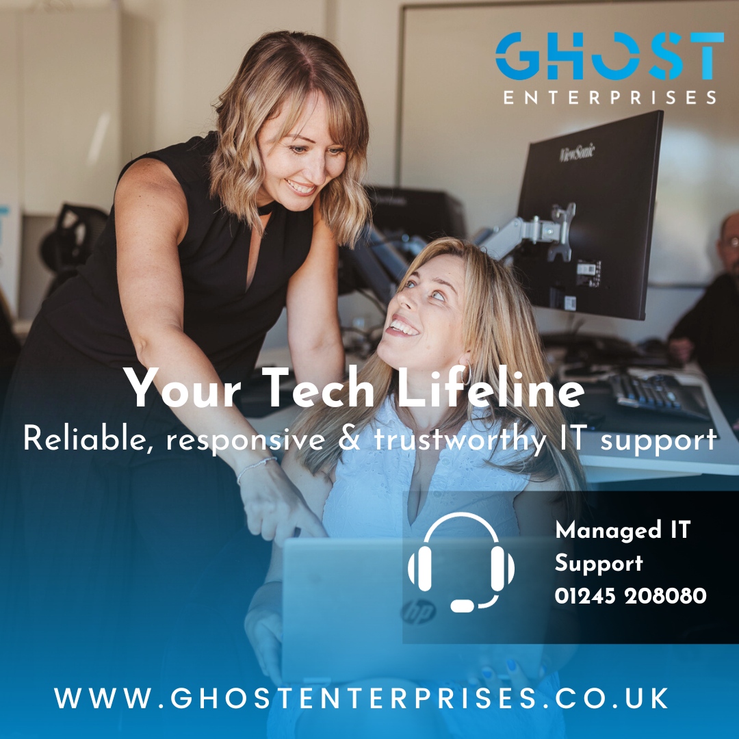 Reliable IT support is the backbone of any successful business. 🙌🔧 Trust Ghost Enterprises to provide top-notch assistance, minus the technical jargon! 

Contact us at helpdesk@ghostenterprises.co.uk for a seamless tech experience. 

#ITSupport #TechSolutions #IThelp