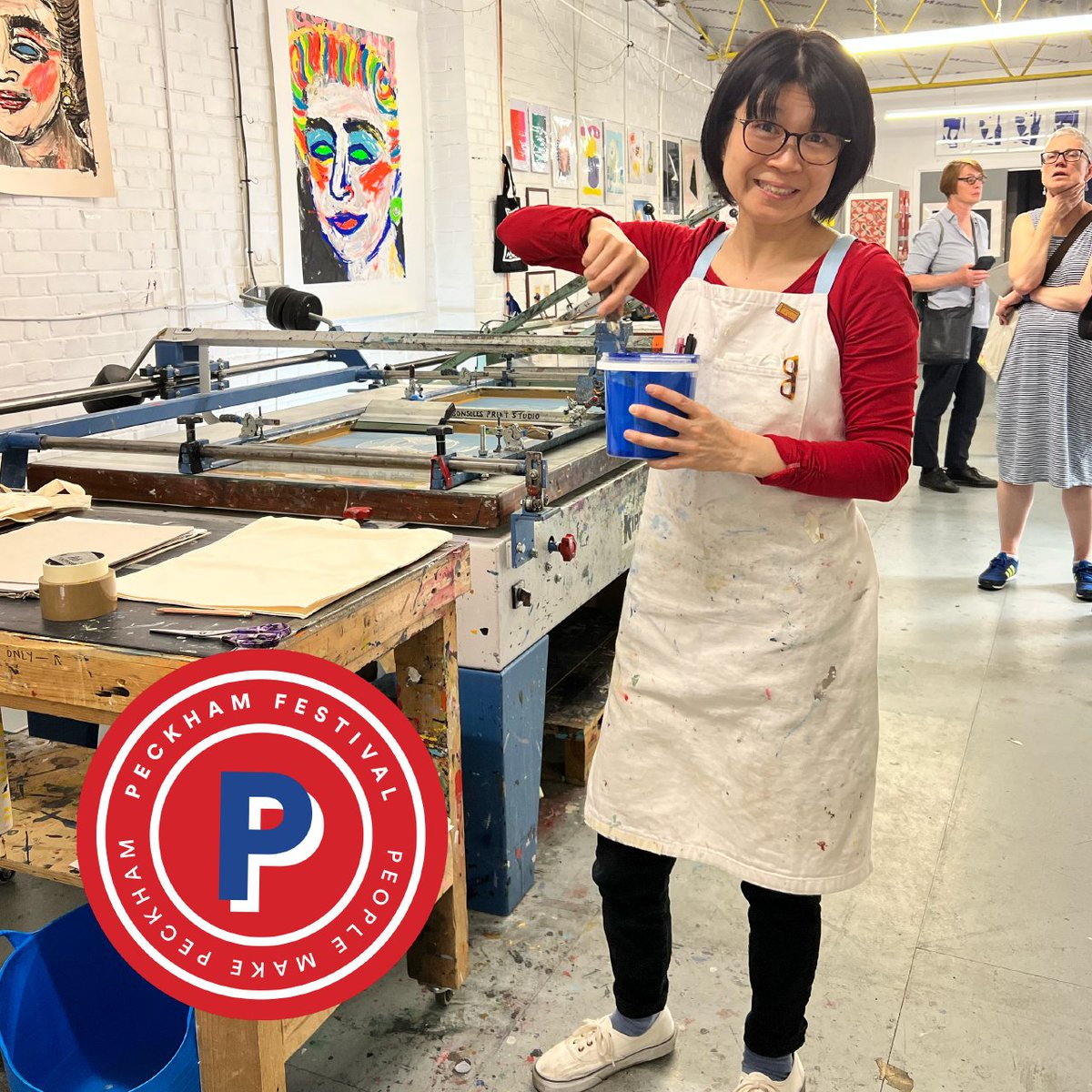 THIS WEEKEND! <a href="/Peckhamfestival/">Peckham Festival</a> is happening and we can't wait to open our doors tomorrow from 10am. We have put together an exhibition, live screen printing and open studios, come see what we are up behind those big yellow shutters 😉