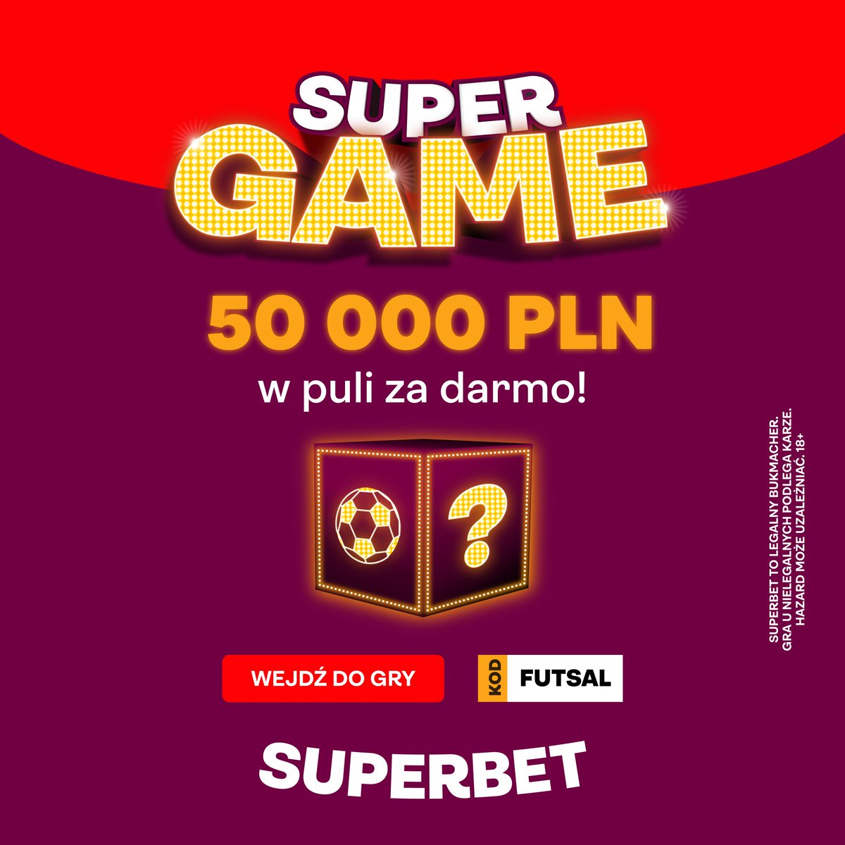 Dwa tygodnie temu jeden z graczy rozbił jackpot 100 000 PLN 🤑 w darmowym 𝐒𝐮𝐩𝐞𝐫𝐆𝐚𝐦𝐞 od <a href="/SuperbetPL/">Superbet</a> , a ostatnio czterech szczęśliwców podzieliło się pulą i zgarnęło po 25 000 PLN w gotówce❗ Nowa runda jest już dostępna, wytypuj za free i walcz o 𝐒𝐔𝐏𝐄𝐑 kasę❗ ✅️