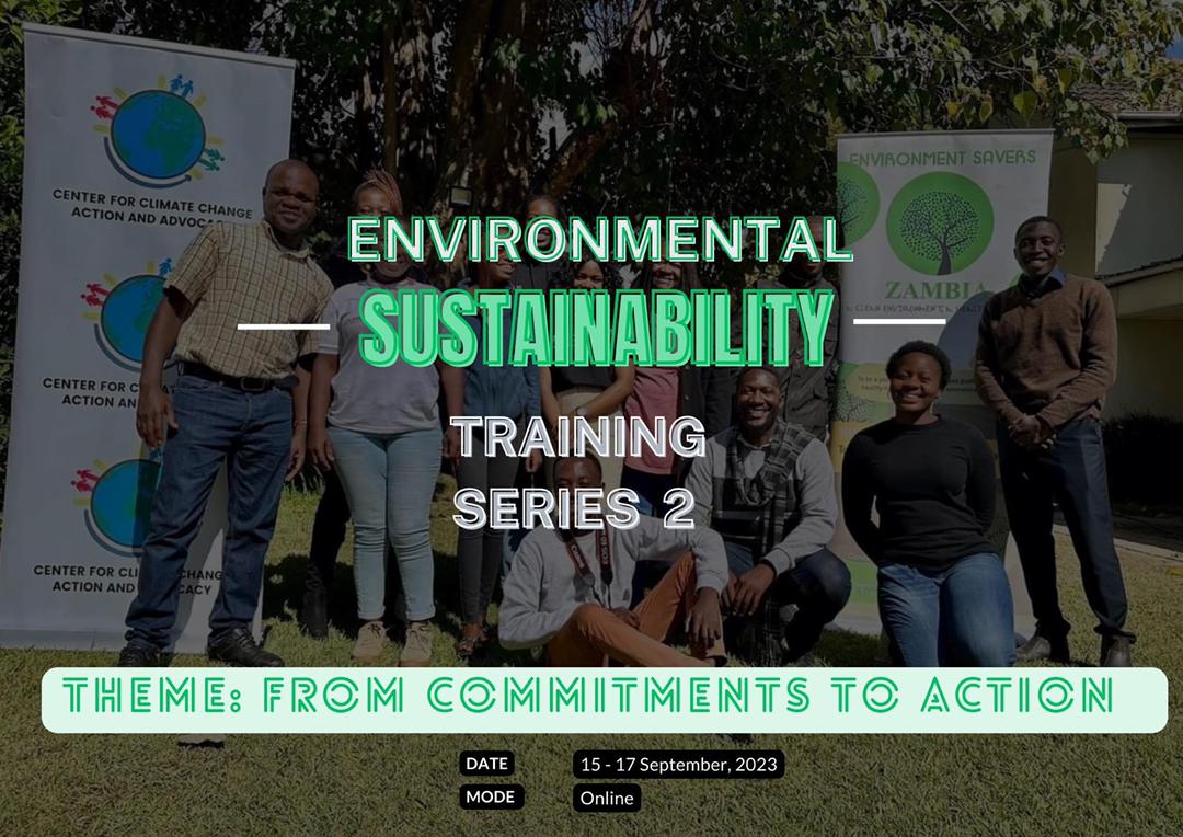 Esnart49's tweet photo. The second part of the Environmental Sustainability Training Series starts today. "From Commitments to Action" is a call for leaders and individuals to take an active role in the commitments made to fighting Climate Change. https://t.co/lElw2lBbtn