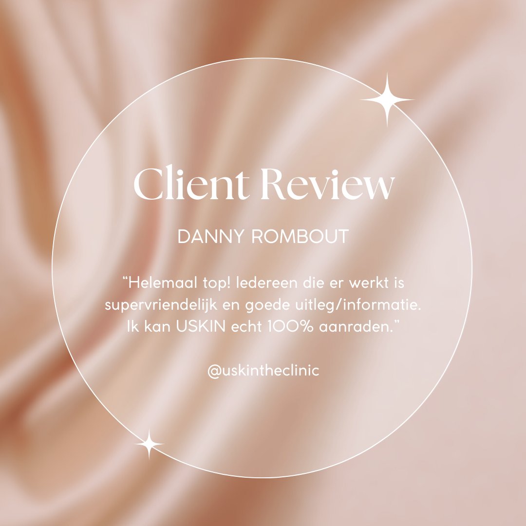 Client review ⭐⭐⭐⭐⭐

#uskintheclinic #clientrevieuw #positivity #huidverbetering #huidverjonging #huidverstrakken #skincare #takecare