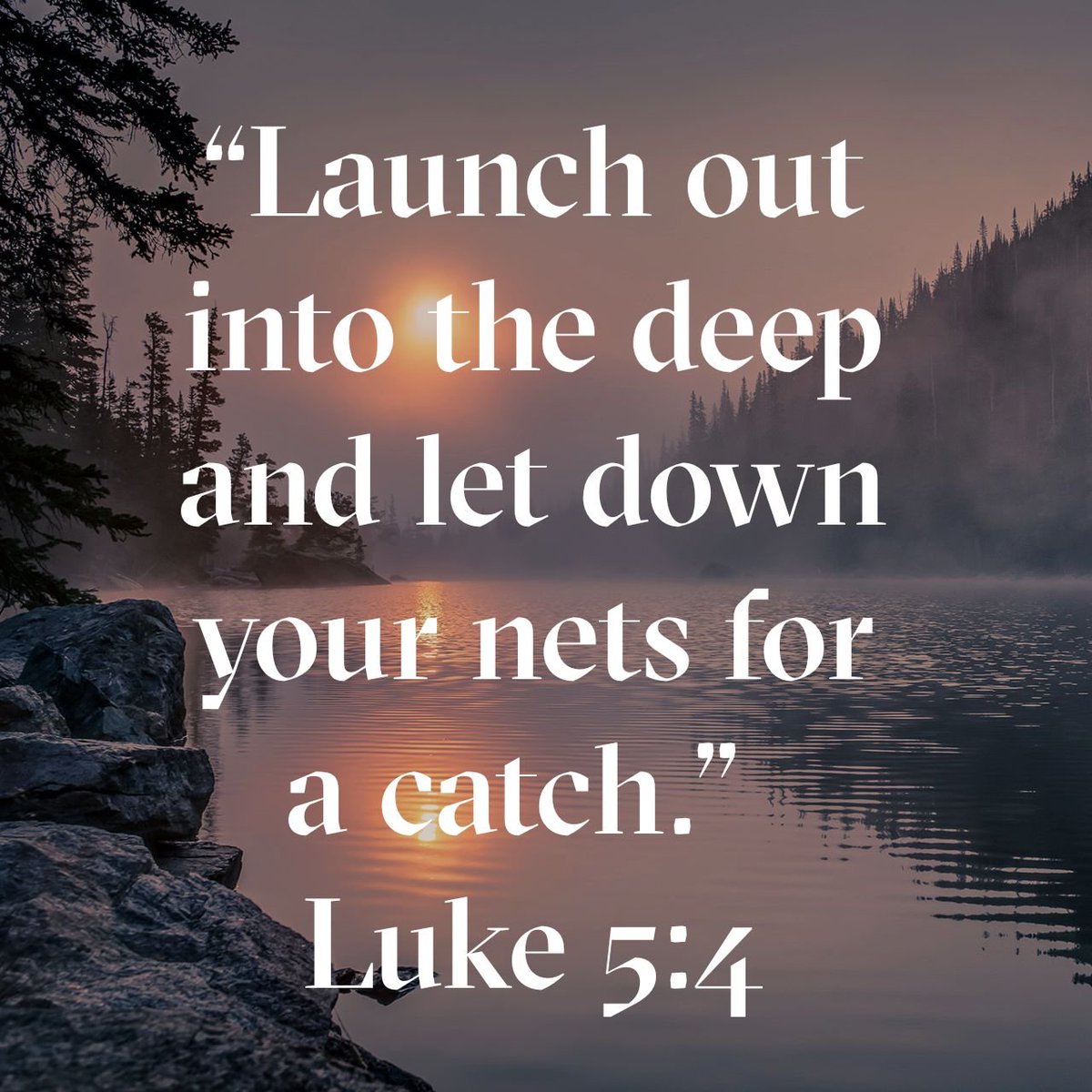 Peter and his friends laboured and toiled all night. But when Christ came around in the morning, when they had given up and were already washing their nets, everything changed!

He said, 'launch into the deep and let down your nets for a catch'. 

That was it! A deluge happened!