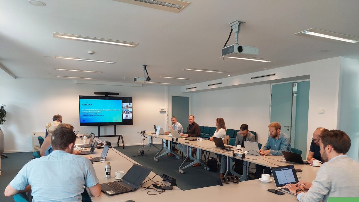 Yesterday witnessed lots of animated #scicomm discussion at the 8th meeting of our WG on communication. 

Our thanks to guest Jason Pridmore for presenting the #COALESCE project, as well as members @UKRI_News for presenting #101jobs and @FormasForsk on their latest #comms call.