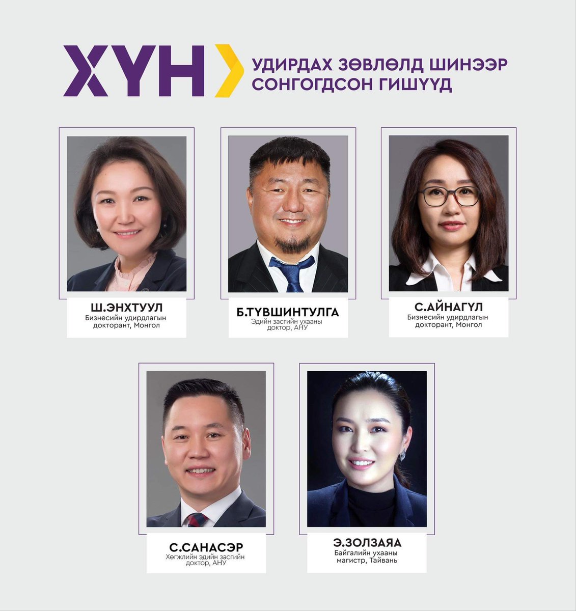 ХҮН намын удирдлагын багд мэргэжилтнүүд, залуус, эмэгтэйчүүд нам үл харгалзан нэгдэж байна.

Тосоод аваарай жиргээчдээ. Баярлалаа,