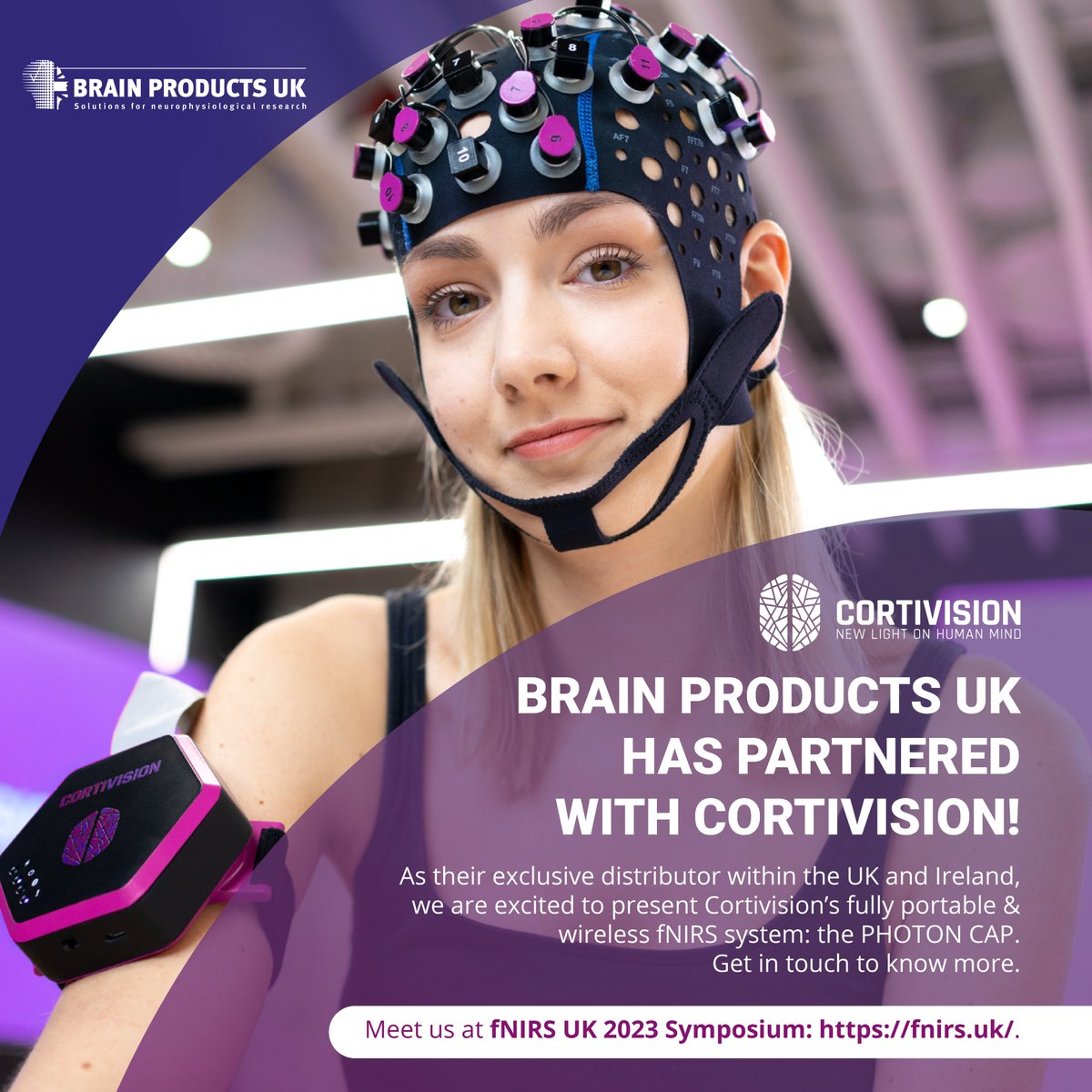 Exciting news! Brain Products UK has a new fNIRS partner: Cortivision. First fNIRS in SPACE.
Meet us at fNIRS UK 2023 Symposium. @fNIRS_UK