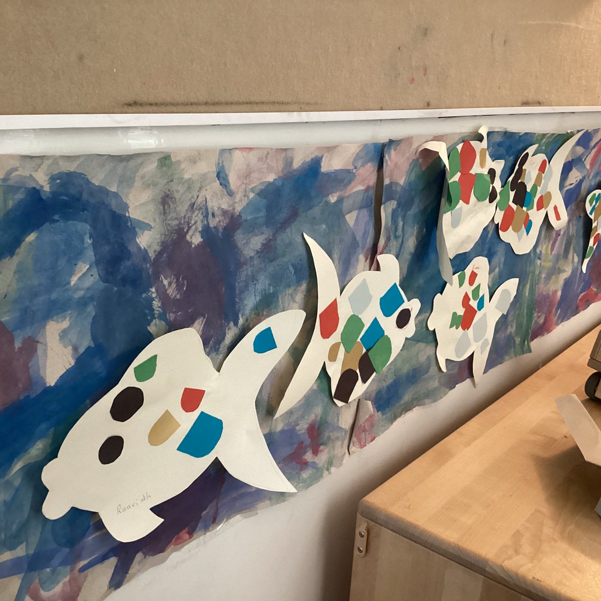 DM_Nursery's tweet photo. We have been exploring our #StoryOfTheMonth - The Rainbow Fish by Marcus Pfister - in a variety of ways across the nursery and we thought you’d like to see some of our work!🌈🐠 #therainbowfish #marcuspfister #earlyyears #september https://t.co/7BDTWG7vax