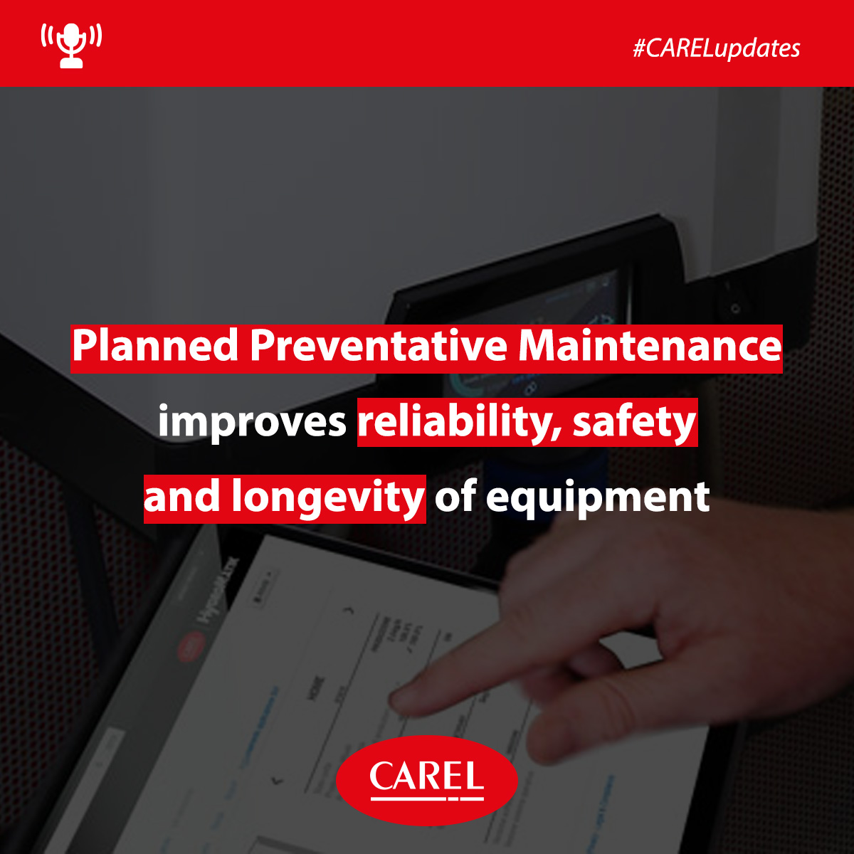 CAREL_group's tweet image. #PlannedPreventativeMaintenance should be considered an essential aspect of product ownership, especially for #humidifiers.
Indeed, it not only provides security for the user but also enhances the #longevity and #efficiency of the product.

Learn more: bit.ly/3sOvJLA