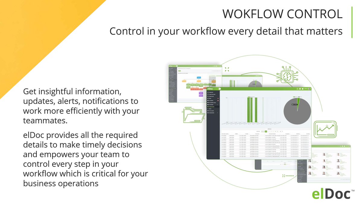 elDoc_online's tweet image. Control in your workflow every detail that matters. Get insightful information, updates, alerts, notifications to work more efficiently with your teammates.
Learn more 👉 eldoc.online/features/workf…
#WorkflowControl #Monitoring #IDP #OCR #AI #SaaS #NoCode #BPM
