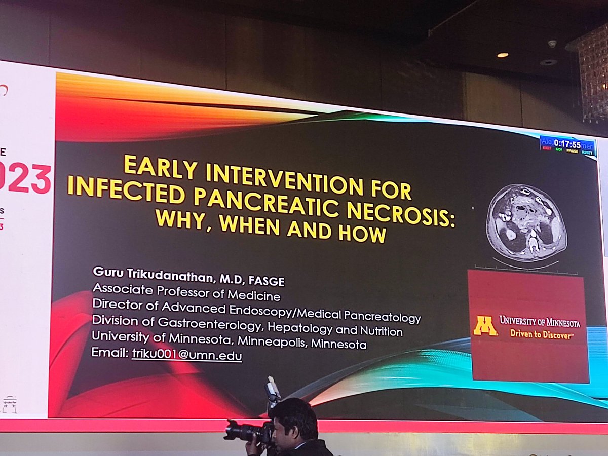 @gurutrikumd delivering an Explempary talk 🔥

'Early intervention for Infected pancreatic necrosis - why, when, and how' 

@ClubPancreas 🥰

#IAP-IPC conference 🇮🇳

@jayanta_sam @DrLakhtakia @Sudipta20534