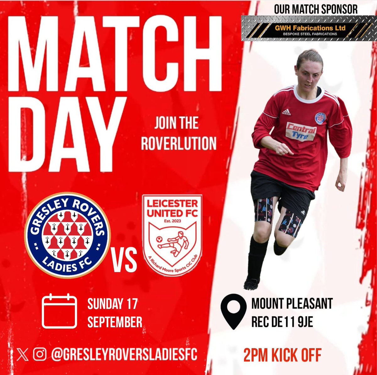 Up and coming this weekend we have our first double header down at The Mount pleasant Gound. Our Cafe will be open selling hot food and drinks. Please pop along and support the ladies 🔴⚪️