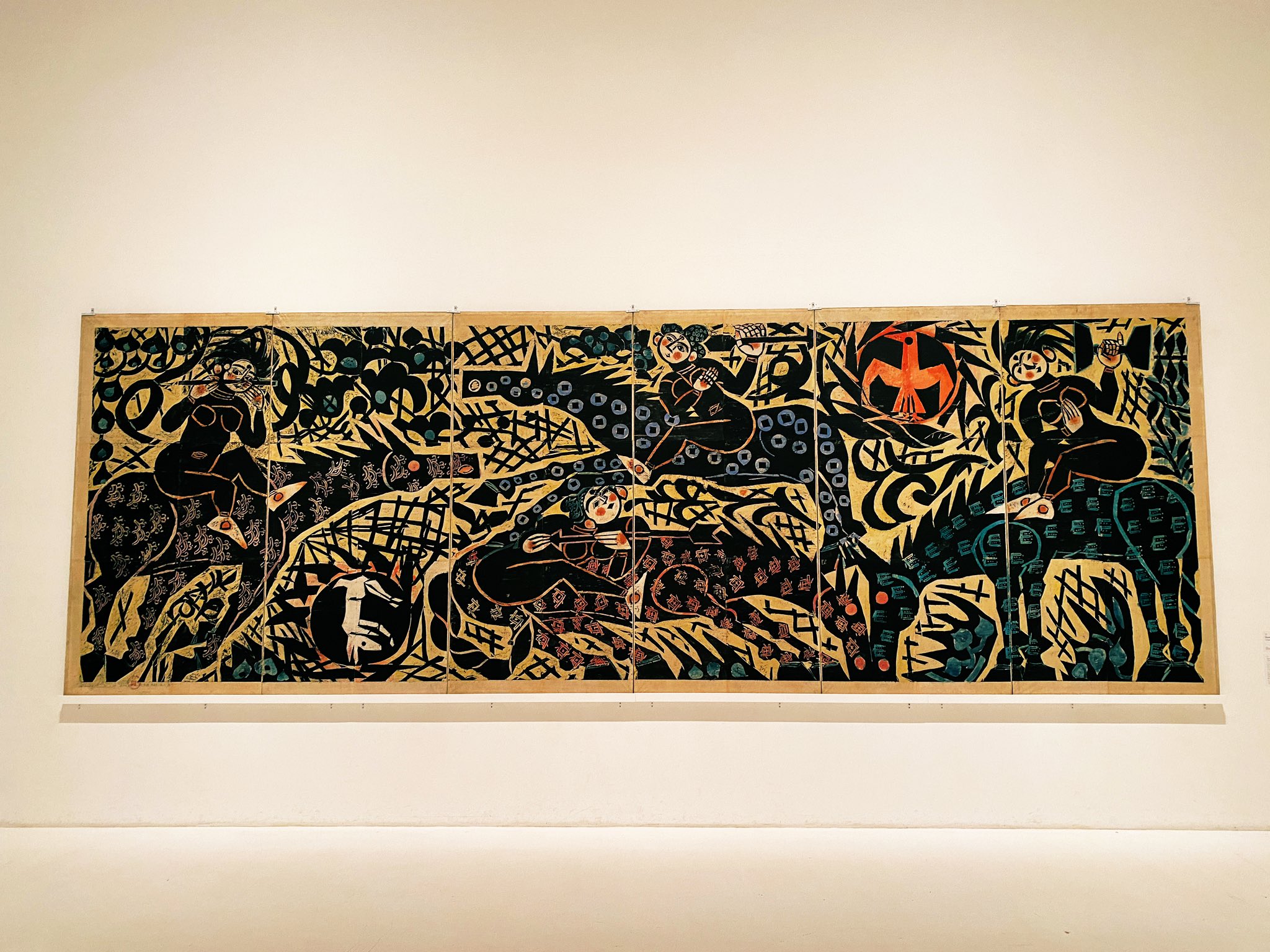 棟方志功 花矢の柵