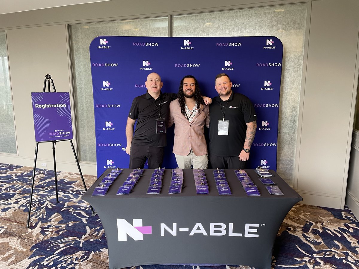Nable's tweet image. 🚗 Roll up  
🙌 Raise the Bar
➡️ On to the next stop

Vancouver and Dallas Roadshows in the bag. 

Where will we see you?

#NableRoadshow #ManagedServices #ITBusiness #ITServices #MSP