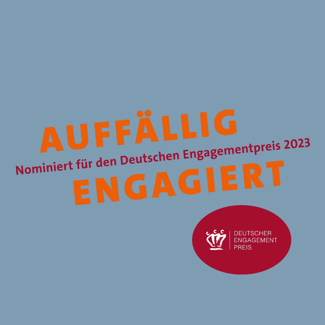 AUFFÄLLIG ENGAGIERT! 👕🟣 Ab sofort können in diesem Jahr Nominierte kostenfrei Shirts und Buttons mit der Aufschrift 'auffällig engagiert' bestellen - dazu braucht Ihr lediglich die Gutscheincodes, die wir Euch per E-Mail zugesandt haben. Alle Infos ➡️ deutscher-engagementpreis.de/auffaellig-eng…