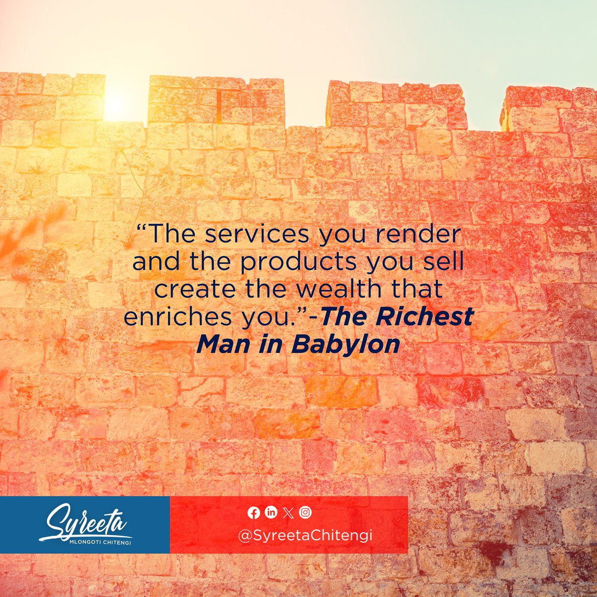 As an entrepreneur offer quality services and products, this will keep your customers coming back and help generate the revenue you seek.

#entrepreneur #entreprenuership #wealthcreation