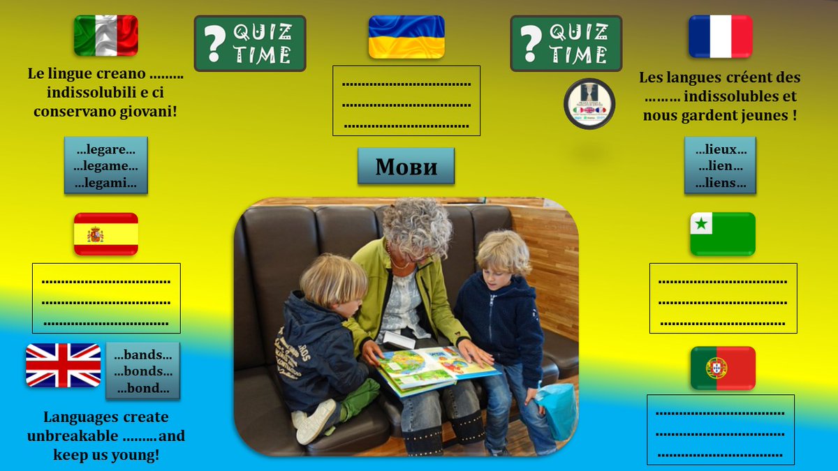 LinguistMarco's tweet image. QUIZ TIME 15-09-2023
Good morning to you all! Come and play the &apos;Quiz Time&apos;. Have a wonderful day!
👉Feel free to send your translation in your native language 😊 #LanguageLearning #languagehubs #LearnEnglish #Esperanto #friendship #Ukraine
