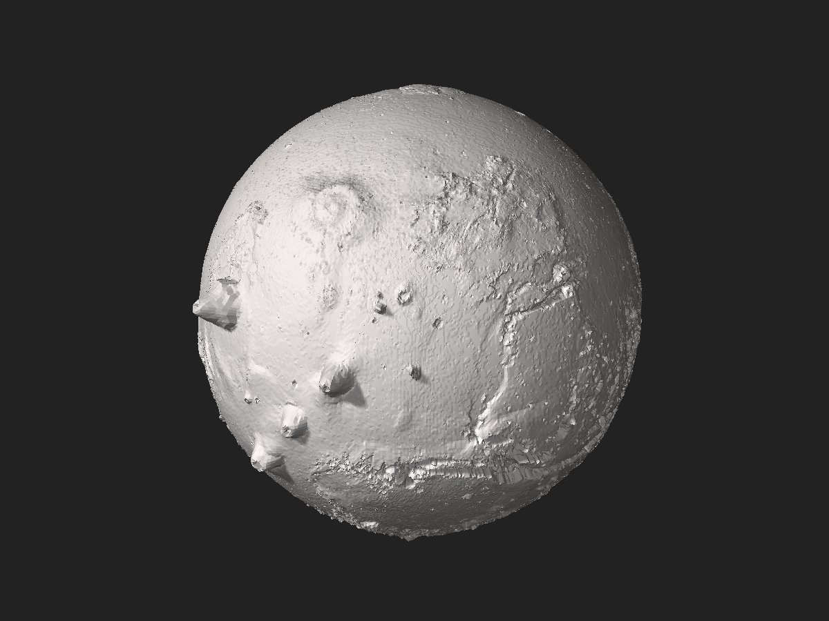 sertacc24's tweet photo. STL 3D model of Mars with 20× elevation exaggeration using data from the Mars Global Surveyor Mars Orbiter Laser Altimeter. 

Take a look at the 3D model of Mars
👉https://t.co/6B5IKR0bDV
Image Credit: Cmglee https://t.co/8xpRtzpz1X