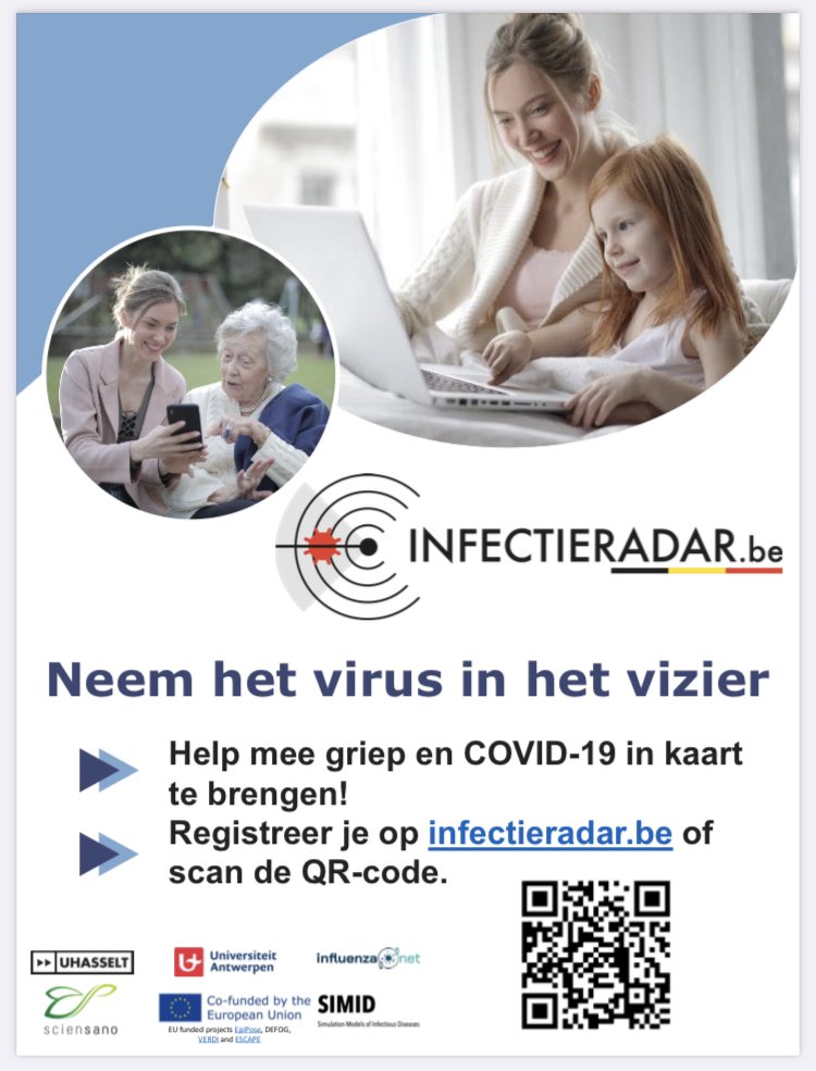 Infectieradar België tweet media