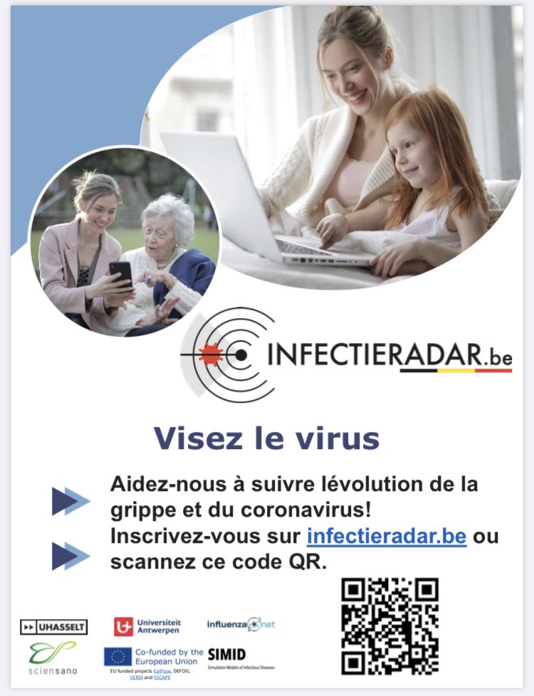 Infectieradar België tweet media