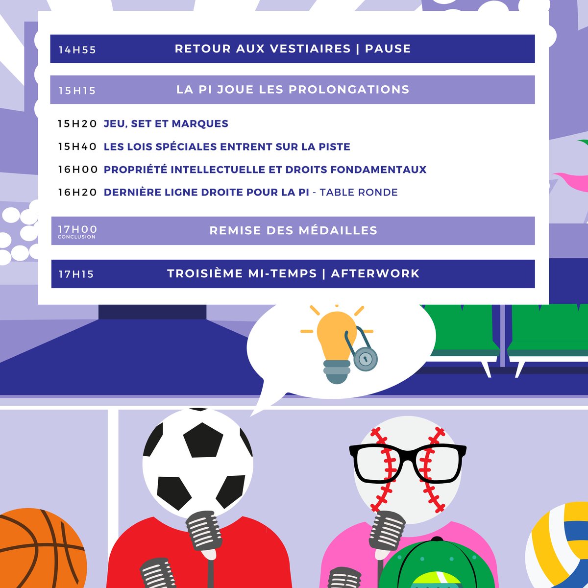 [🏀 COLLOQUE PI ET SPORT] 

📣 Le CEIPI est ravi de vous convier au colloque annuel de l’<a href="/AMCEIPI/">AMCEIPI</a> !
 
🗓️ 26 septembre 2023
📍 Auditorium de la Maison du Barreau de Paris (Ordre des <a href="/Avocats_Paris/">Avocats de Paris</a>).
📝 Inscription gratuite mais obligatoire : lnkd.in/eaeB3BA5