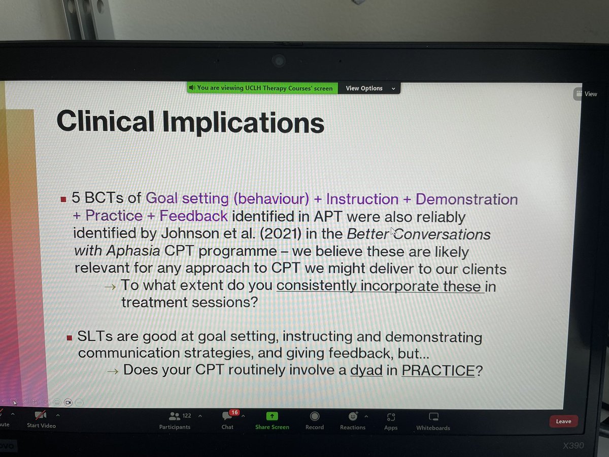 lui_zenobi_bird's tweet image. Really enjoyed hearing about the @APTproject2 by @MadelineCruice and @RPalmerSLT – particularly 1.key ingredients that should be in every communication partner training and 2. Does improvement of ‘talking’ mean something different to PWA and SLTs? @BASConf2023 #BASConf2023