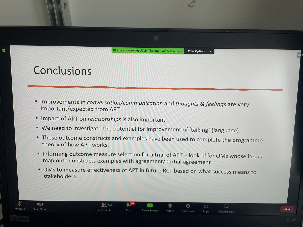 Really enjoyed hearing about the @APTproject2 by @MadelineCruice and @RPalmerSLT – particularly 1.key ingredients that should be in every communication partner training and 2. Does improvement of ‘talking’ mean something different to PWA and SLTs? @BASConf2023 #BASConf2023