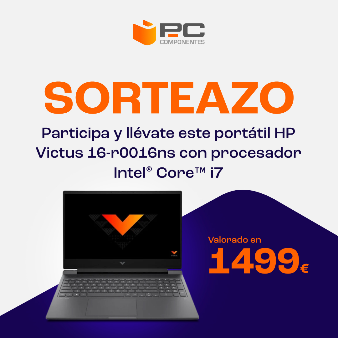 pccomponentes's tweet image. 🚀SORTEAZO🚀

💥¡Gana un portátil HP Victus con Intel Core i7 y RTX 4060 valorado en 1499€! 💻

1⃣RT🔃 y síguenos
2⃣Comenta terminando la frase &quot;PcComponentes quiero el portátil para...&quot; diciendo para qué lo utilizarías
3⃣Confirma participación aquí 👉 pccom.co/2JI3sN5