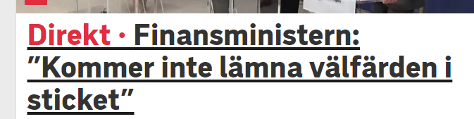 Min "jag kommer inte lämna välfärden i sticket"-tröja får journalister att ställa massor av frågor som redan besvaras av tröjan
