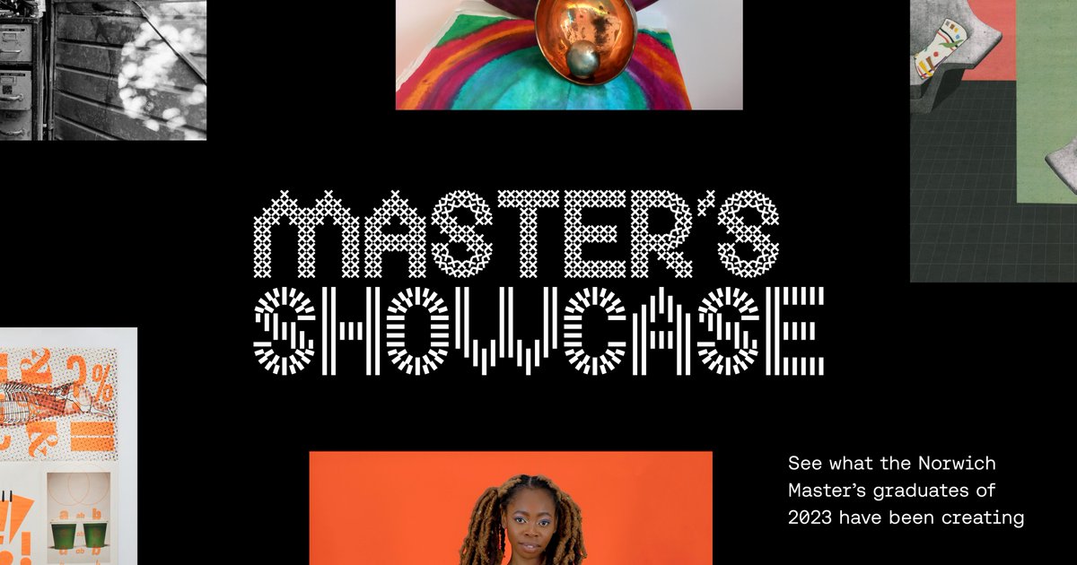 NorwichUniArts's tweet photo. The 2023 online Master's Showcase is now live! Explore the incredible range of creative work produced by our graduating cohort of MA and MArch students.
https://t.co/UFiM2FzOts
#MAshowcase #MAsters https://t.co/mRc0nwThn3