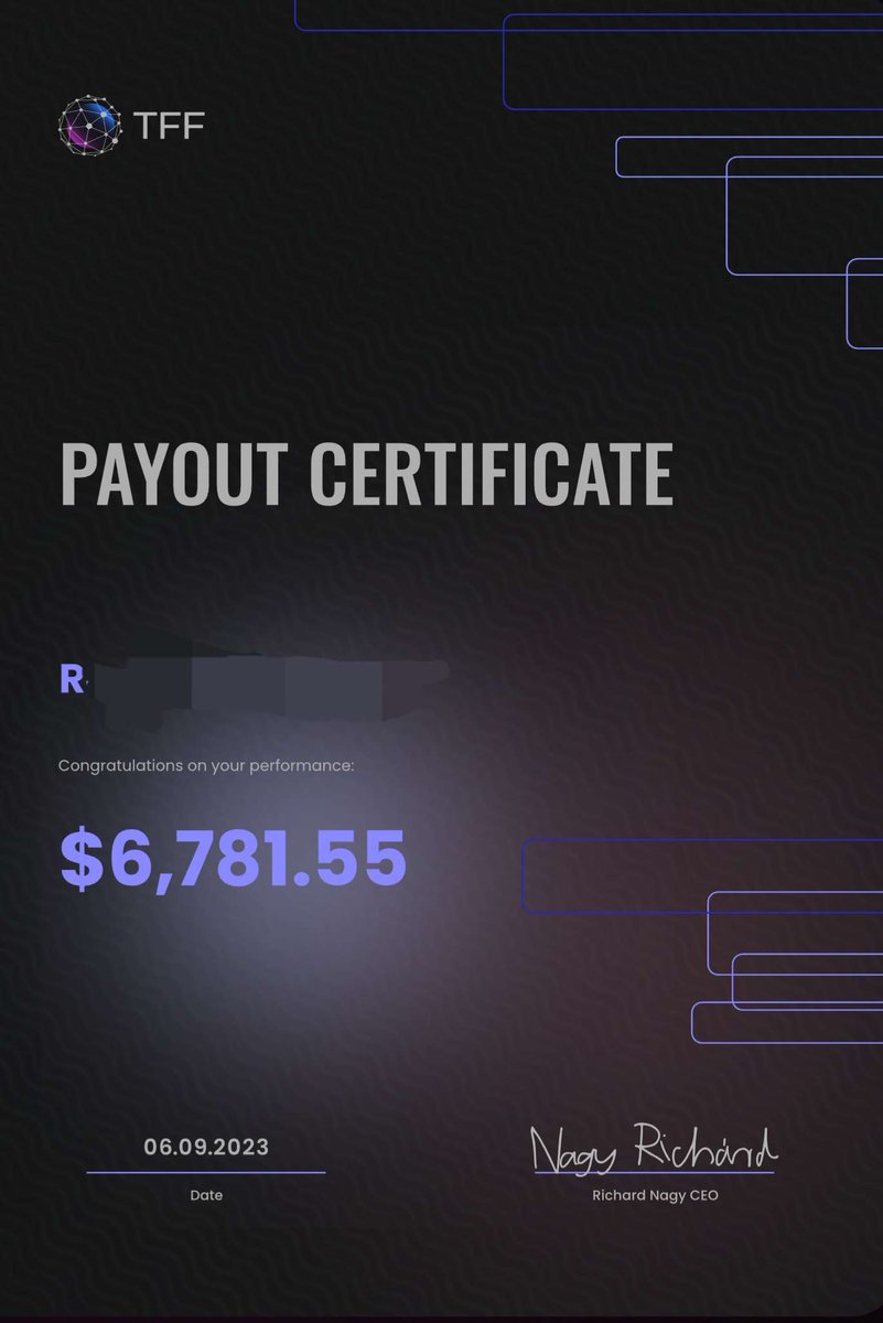 PassingProp's tweet photo. π Trading game strong πͺ Just unlocked payout certificate, and it's a solid $6,781.55! π°πΌ Time to celebrate those successful trades and set new goals. ππ
#PropFirm #PropFirmPassingservice https://t.co/nSspwmbpZX