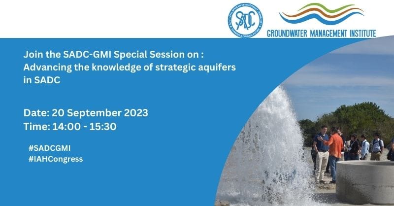 sadc_gmi's tweet photo. Join the SADC-GMI Special session at the IAH 50th Congress #SADCGMI #iahCongress #iahGroundwater https://t.co/vGzbL50gEV